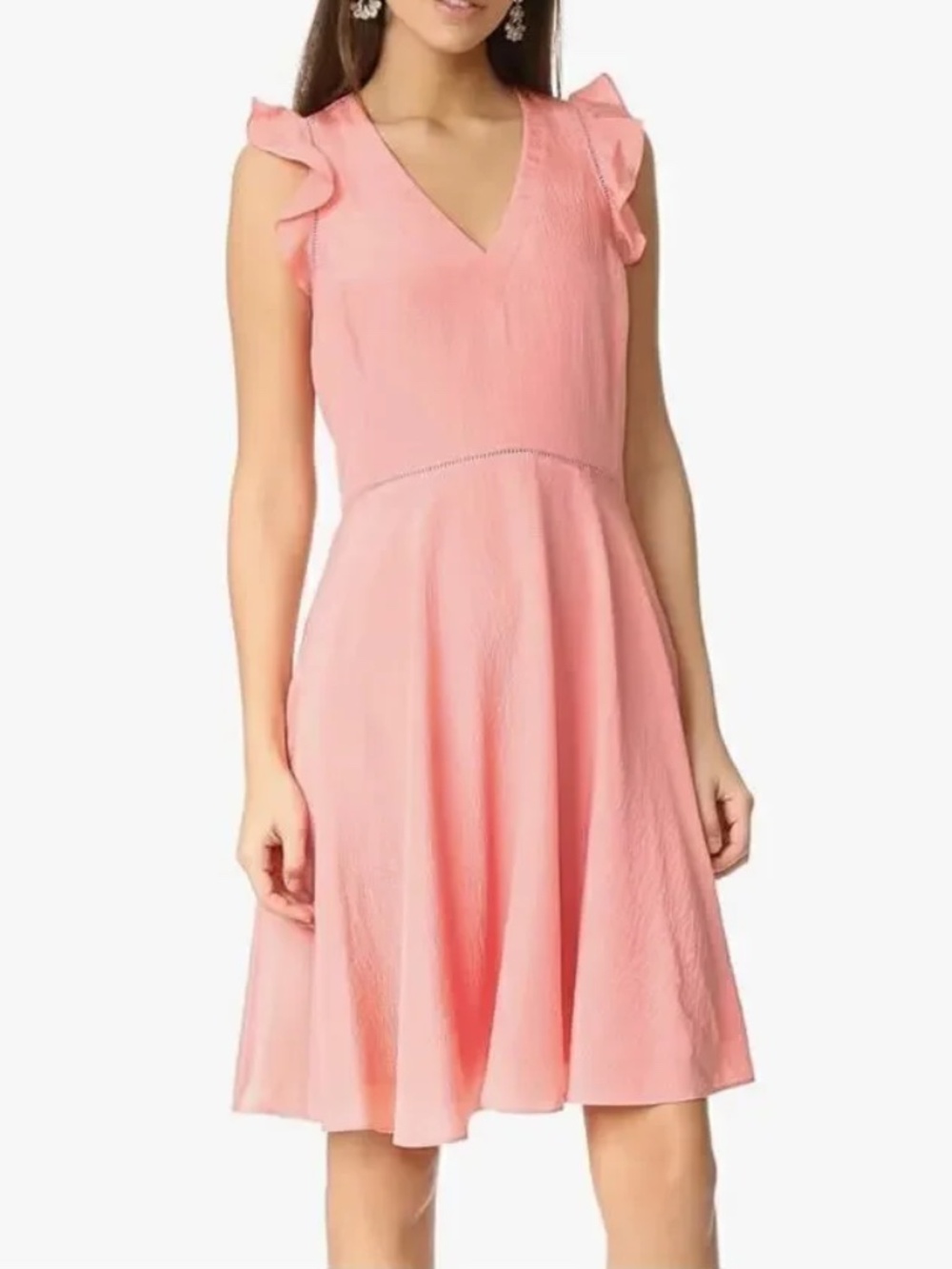 Rebecca Taylor Silk Flutter A-Line Dress - size 6